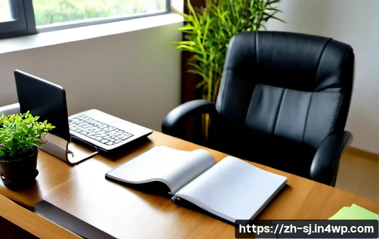 홈 오피스에서의 집중력 향상을 위한 방법 - Photorealistic home office scene focused on concentration: an organized desk beside a large window, ...